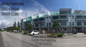 tiara bay marina island lumut 6 bilik inflatable swimming pool homestay bayu laut0136288405